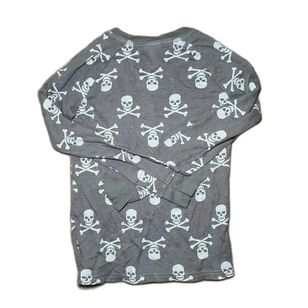 Two Piece Skull‎ Cross bone Child 7/8 Sleepwear Costume Halloween Holiday